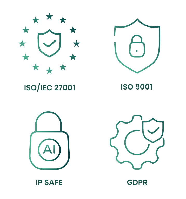 Security and compliance icons collection